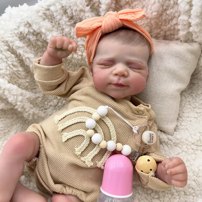 48cm Reborn Dolls Pascale Newborn Baby Size Premium Doll Handmade Lifelike 3D Skin Tone Venis High Quality Art Doll