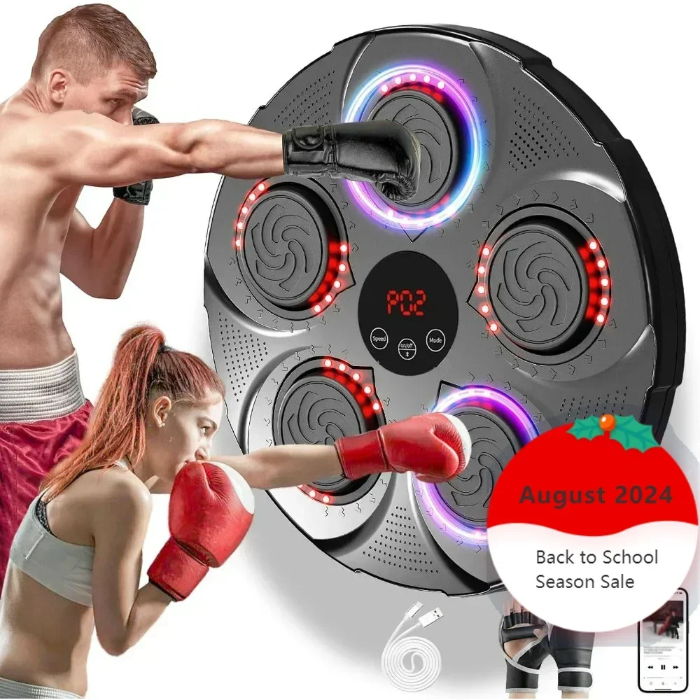 

Music Boxing Machine for Adults,Wall Mounted Smart Music Boxing Trainer, 9-Speed, Countable, Bluetooth Music Boxing Machine