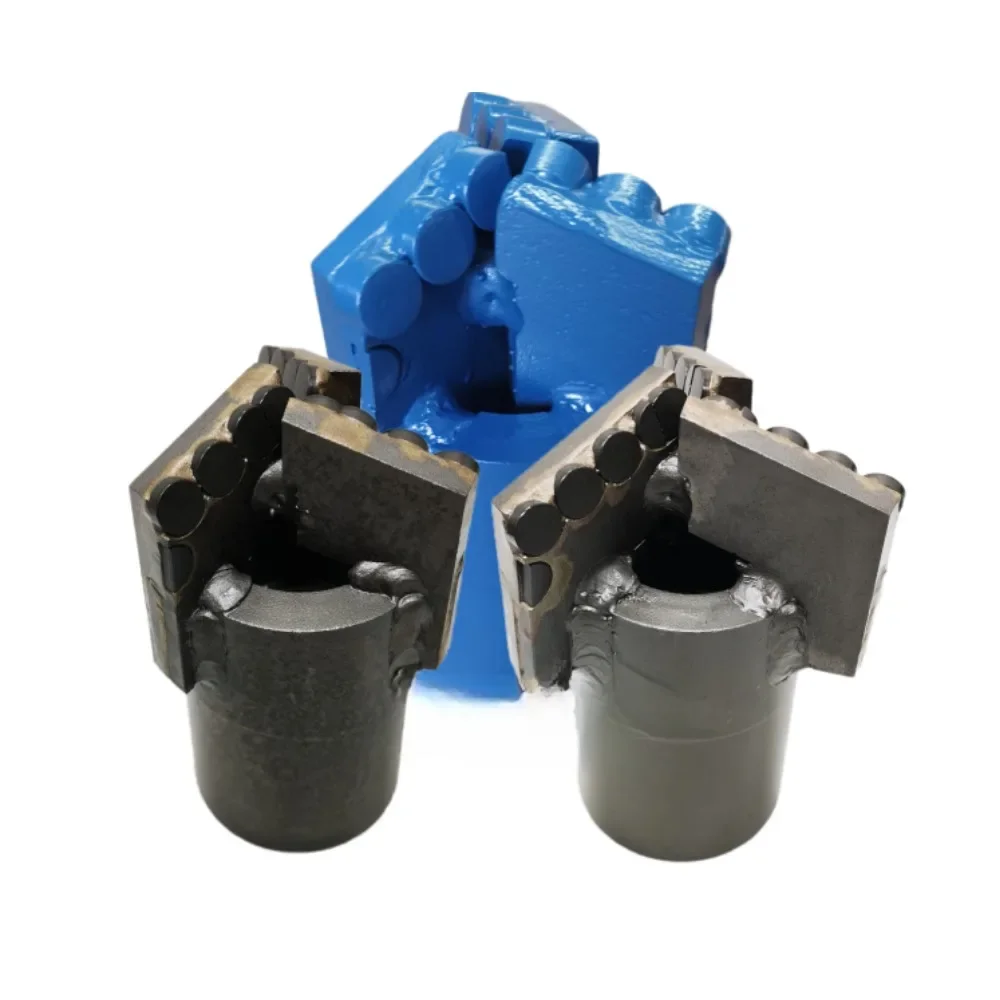 

Diamond composite three wing scraper coreless drill bit for geological exploration drilling