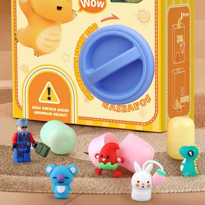Claw Machine for Kids Children Fun Egg Twisting Machine Toys Capsule Surprise Gift Christmas Toy for Kids Christmas Doll Machine