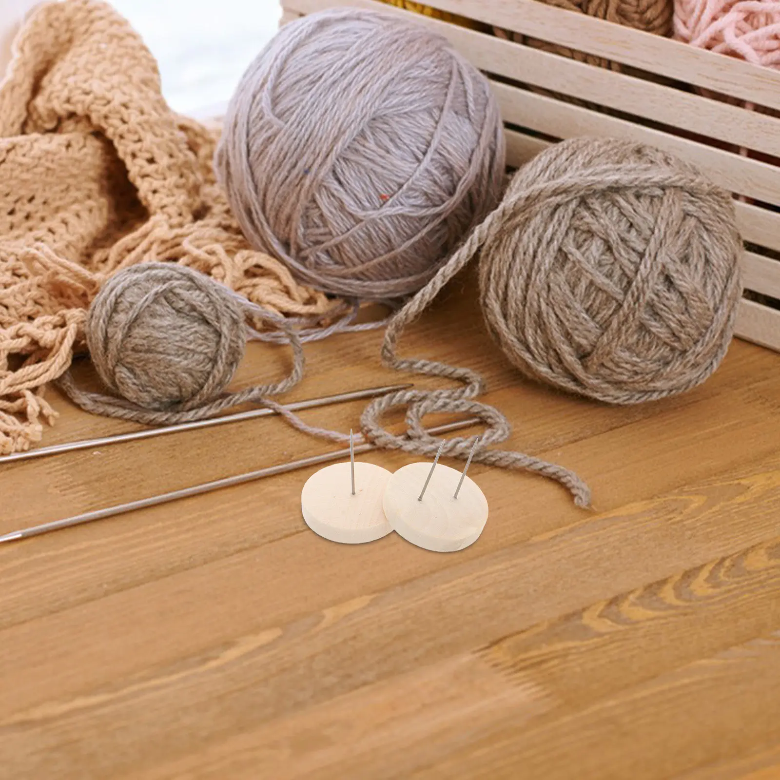 24Pcs Compact Crochet Display Stand Wooden Base for Stuffed Animals Action Figures Felting Crafts Knitting Projects