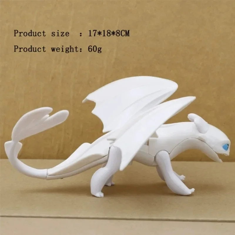 Night Fury  Action Figures Black Dragon Toothless Doll White Dragon Light Fury Dolls Gift Models Toys Ornaments