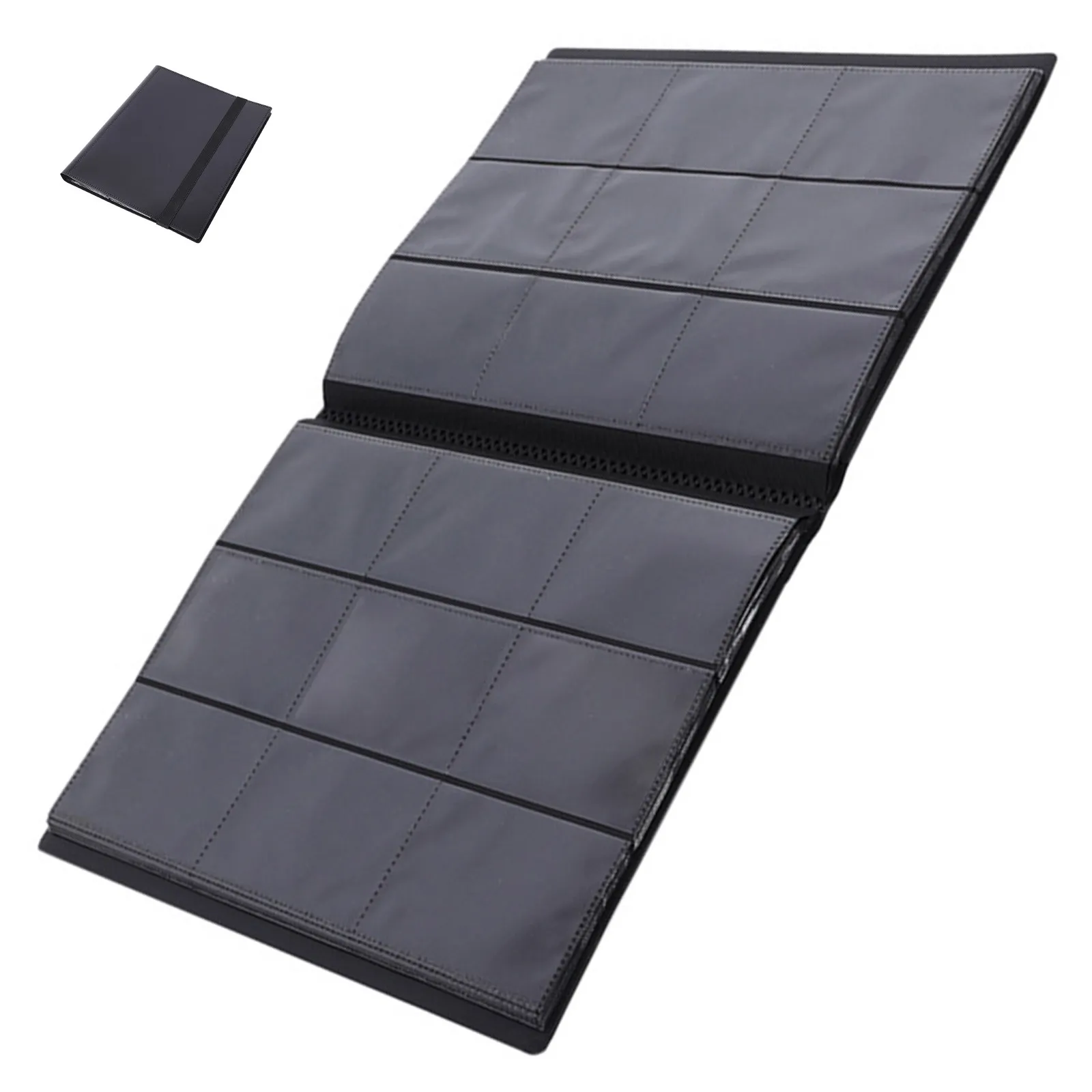 game-card-album-with-transparent-inner-pockets-card-binder-holder-for-standard-size-cards-sports-trading-cards-organizer