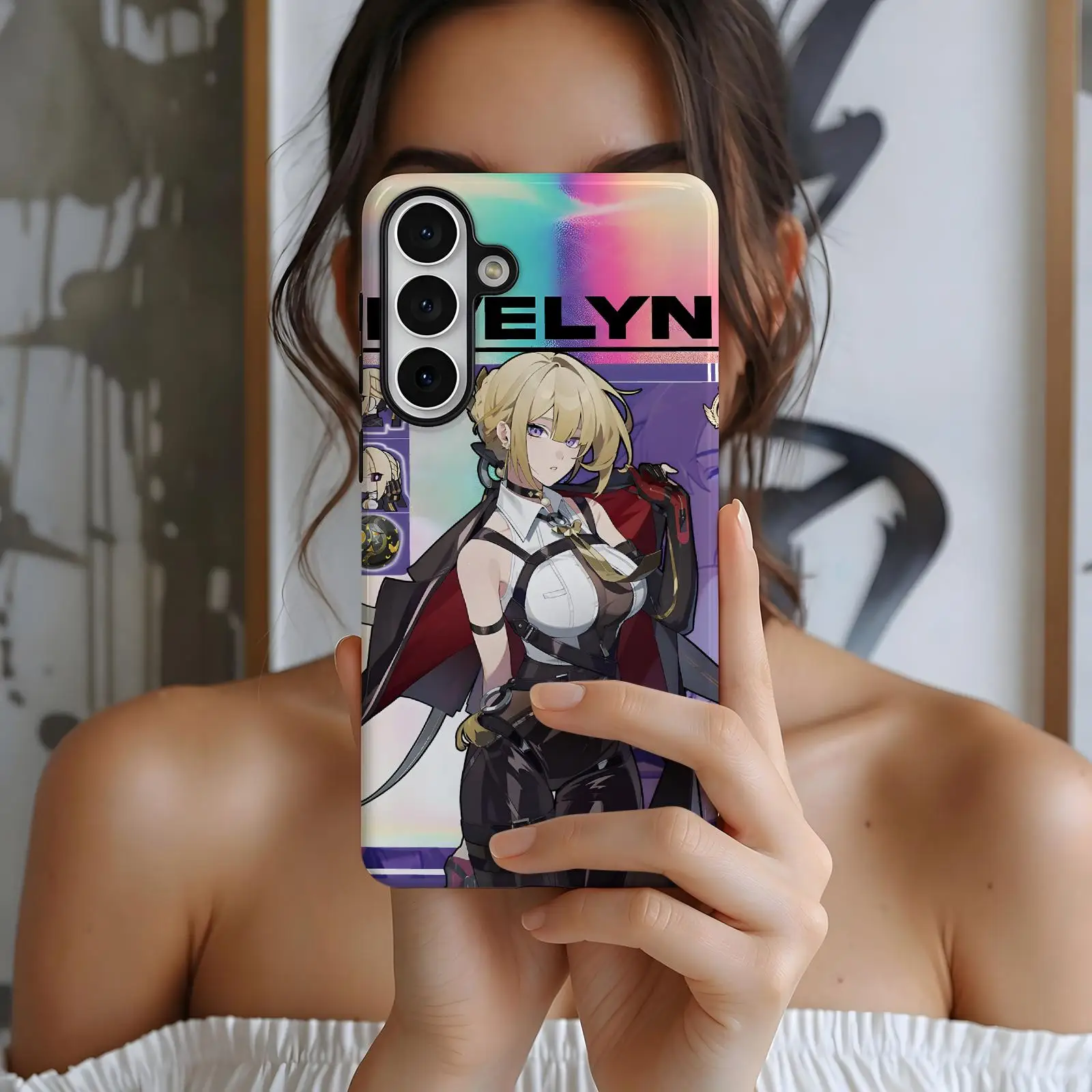 Phone Case For Samsung Galaxy A57 A56 A37 A27 A17 A36 A26 A55 A35 Zenless Zone Zero Evelyn Chevalier  Glossy Film Phone Case