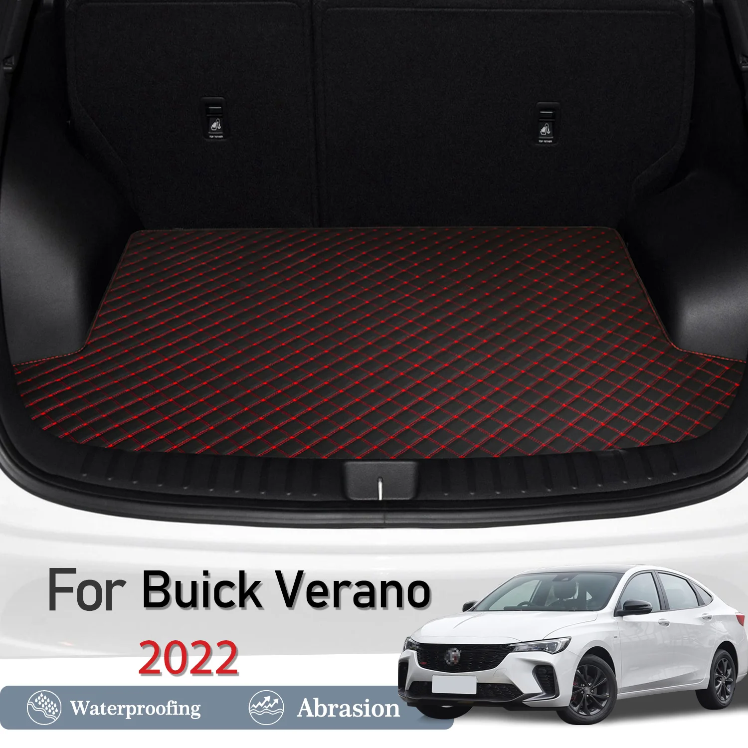 New Artificial Leather Car Trunk Mat Rear Trunk Cargo Protective Mat Car Interior Accessories For Buick Verano  2022