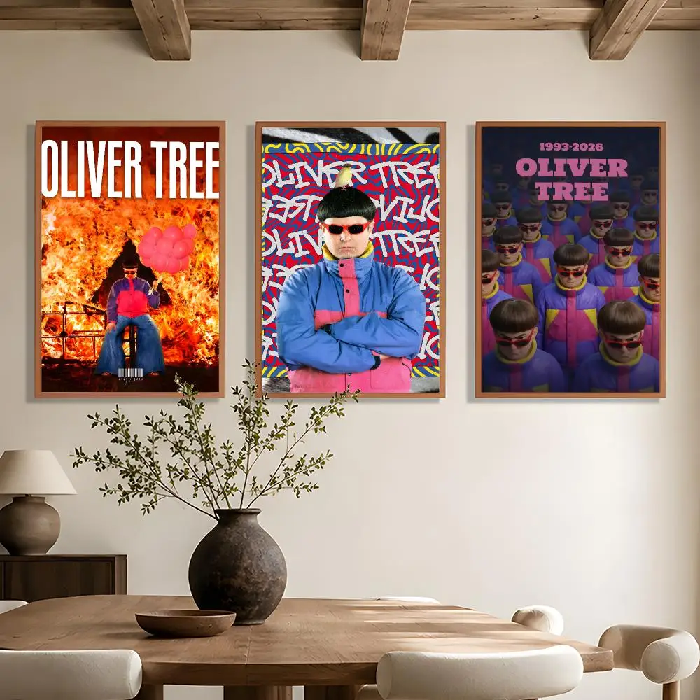 Indie Singer O-Oliver Tree Poster Wall Art Poster HD Waterproof PP Print Bedroom Living Room Office Decor Gift