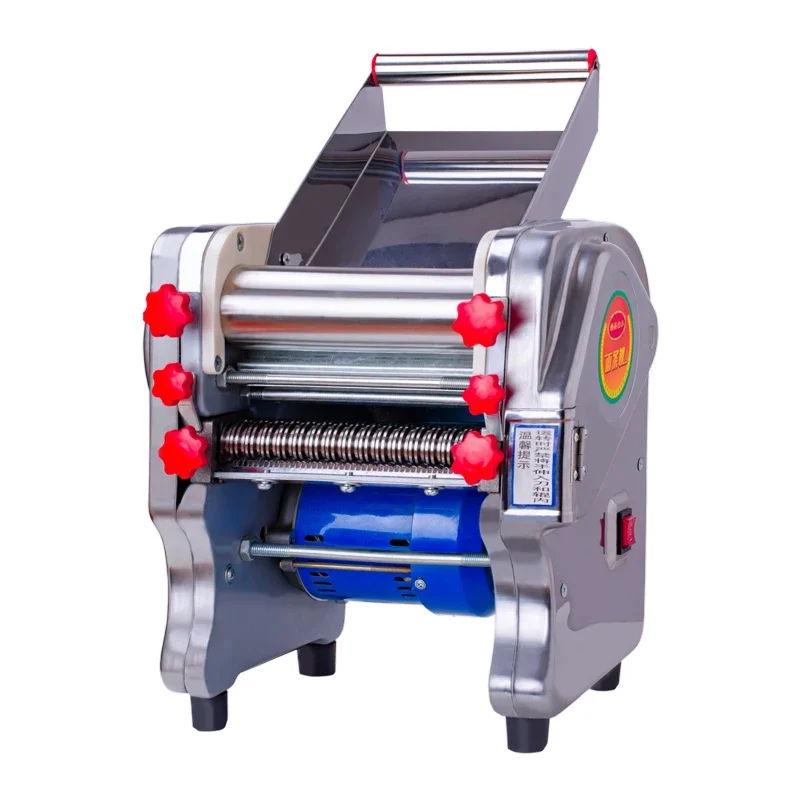 ماكينة صنع المكرونة الكهربائية المصنوعة من الفولاذ المقاوم للصدأ، ماكينة لف المعكرونة المنزلية الصغيرة التجارية متعددة الوظائف أوتوماتيكية بالكامل