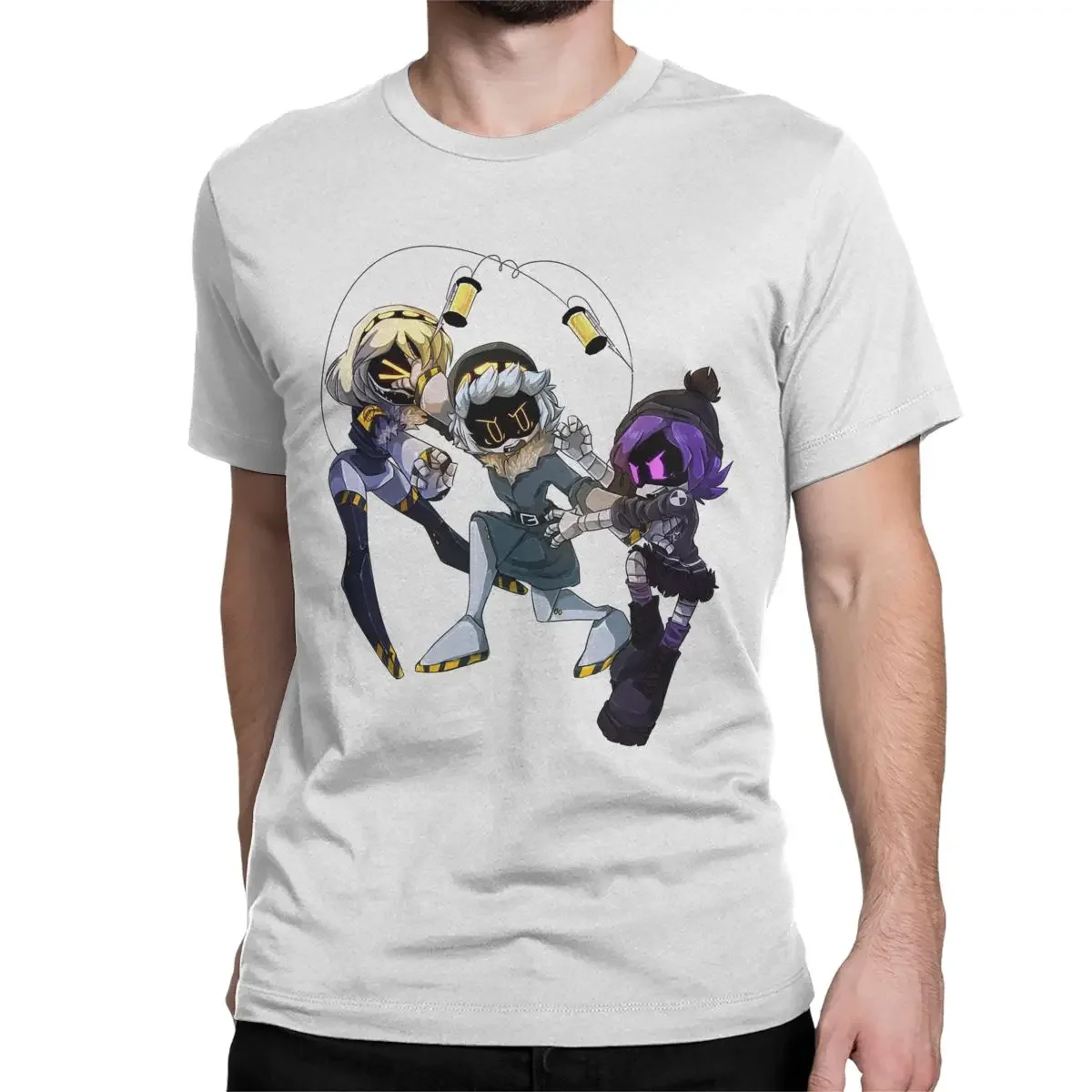 N And Uzi-camisetas de portero para hombre y mujer, Camisa de algodón puro con cuello redondo, camiseta de manga corta, ropa de talla grande