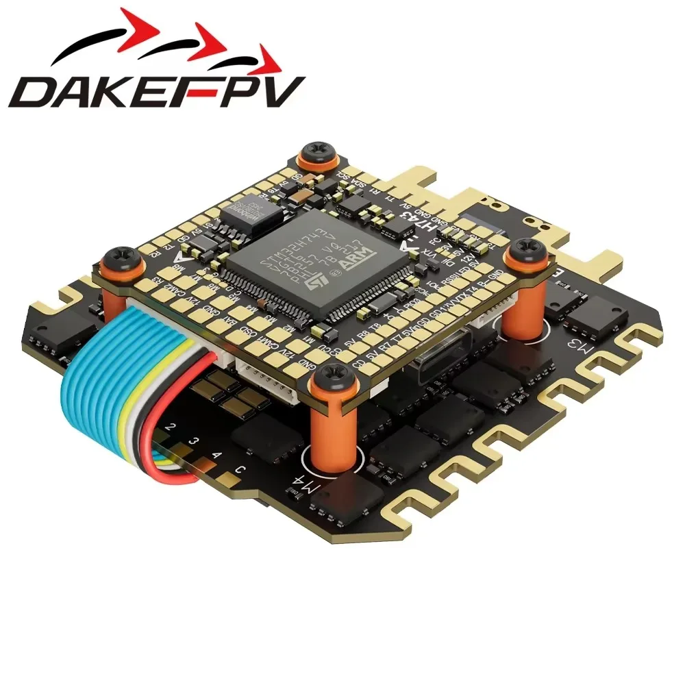 TopessDAKEFPV H743 100A/120A Stacked ICM42688P H743 Flight Control Module BLHELI_S 120A 4-in-1 ESC 30.5X30.5 Millimeters.