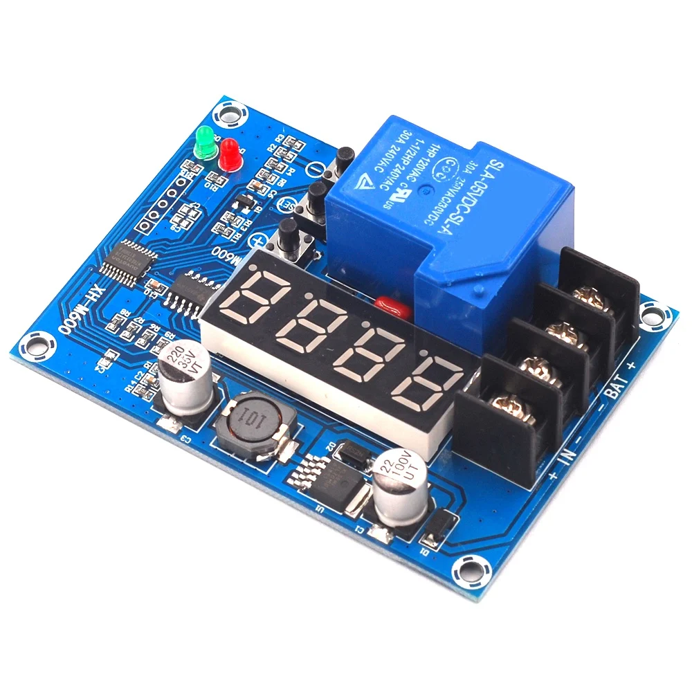 Contrôleur XH-M600 de carte de protection de charge de batterie au lithium de stockage de technologie 6V-60V de contrôle de chargeur de LED numérique