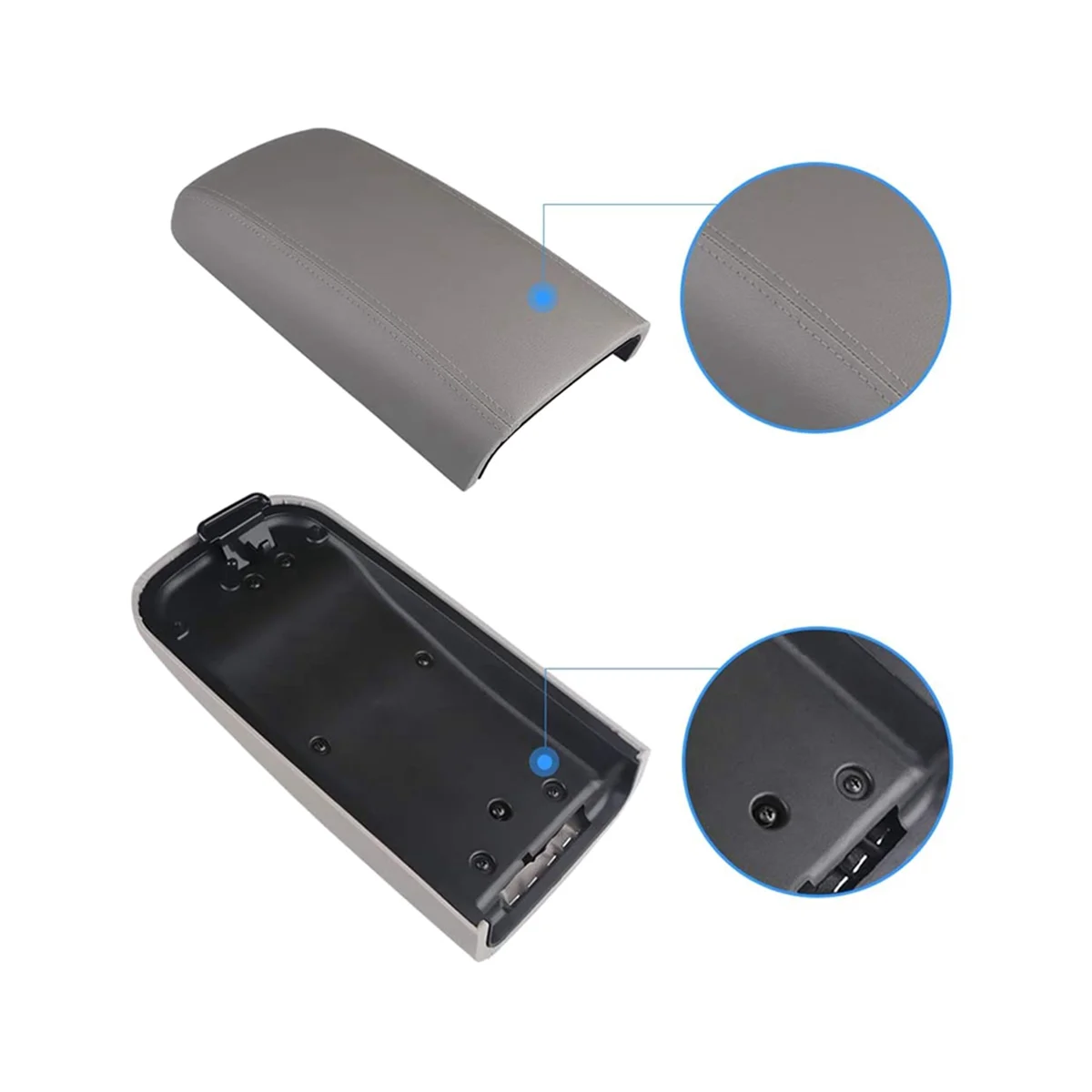 Auto Pu Lederen Middenconsole Deksel Grey Armsteun Cover Voor Chevrolet Pionier Buick Rainier 25998847 25998838