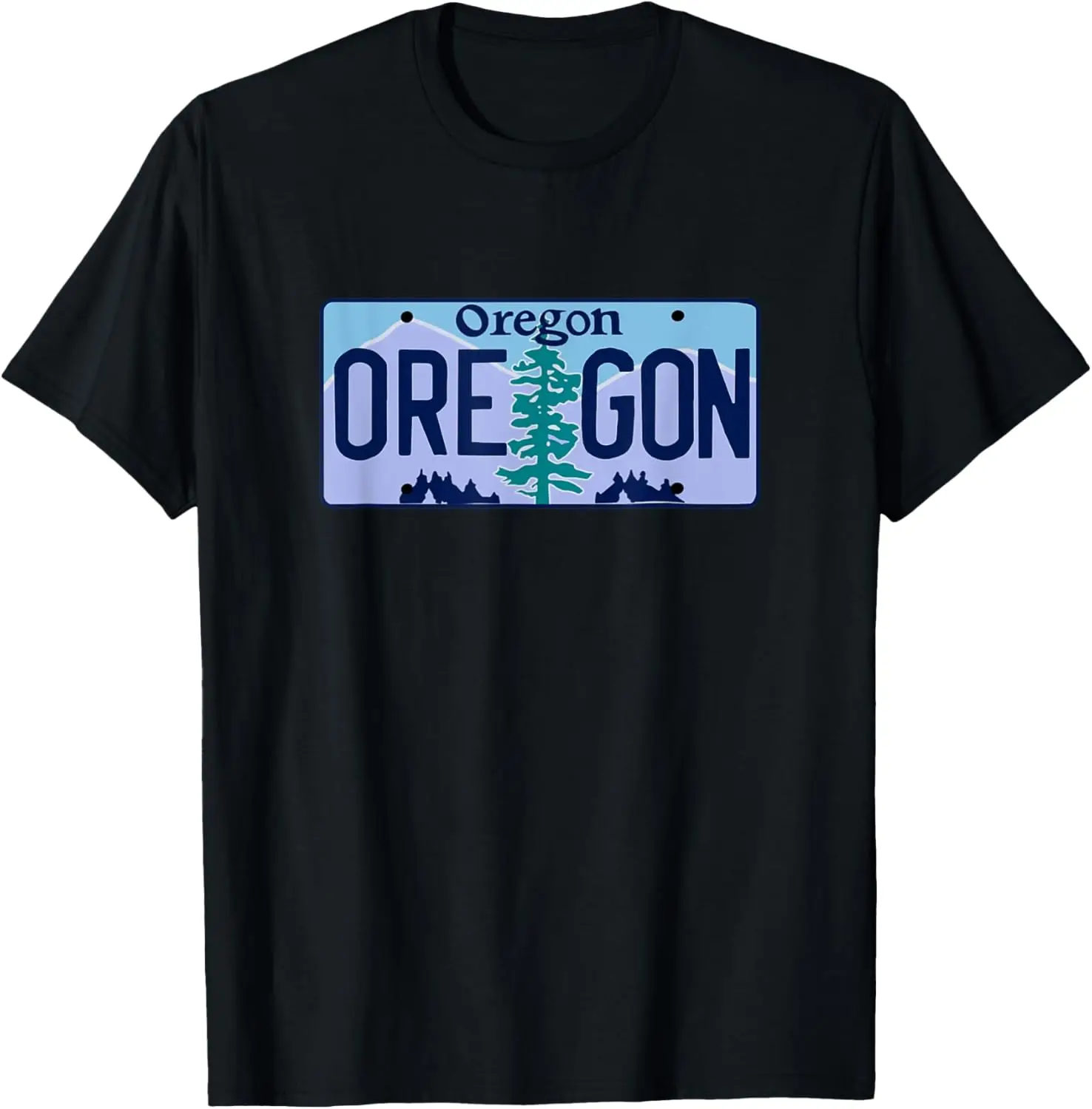 

Номерный знак Oregon — классическая футболка