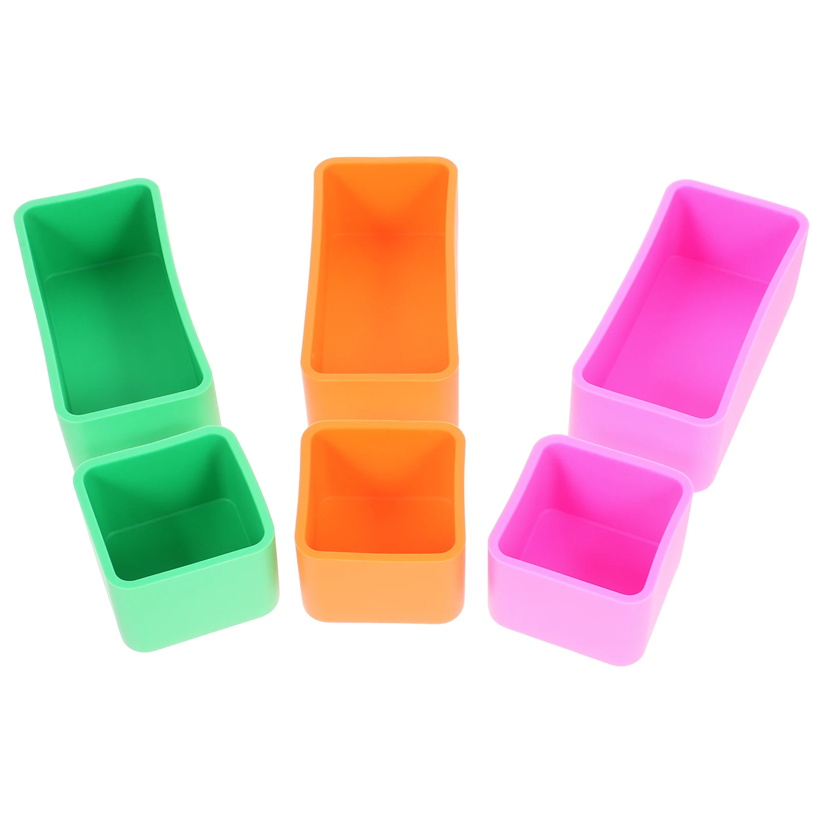 

6pcs Silicone Bento Box Dividers Multi-Compartment Food Container Microwave Safe Portable Lunch Box For Camping Compact Meal