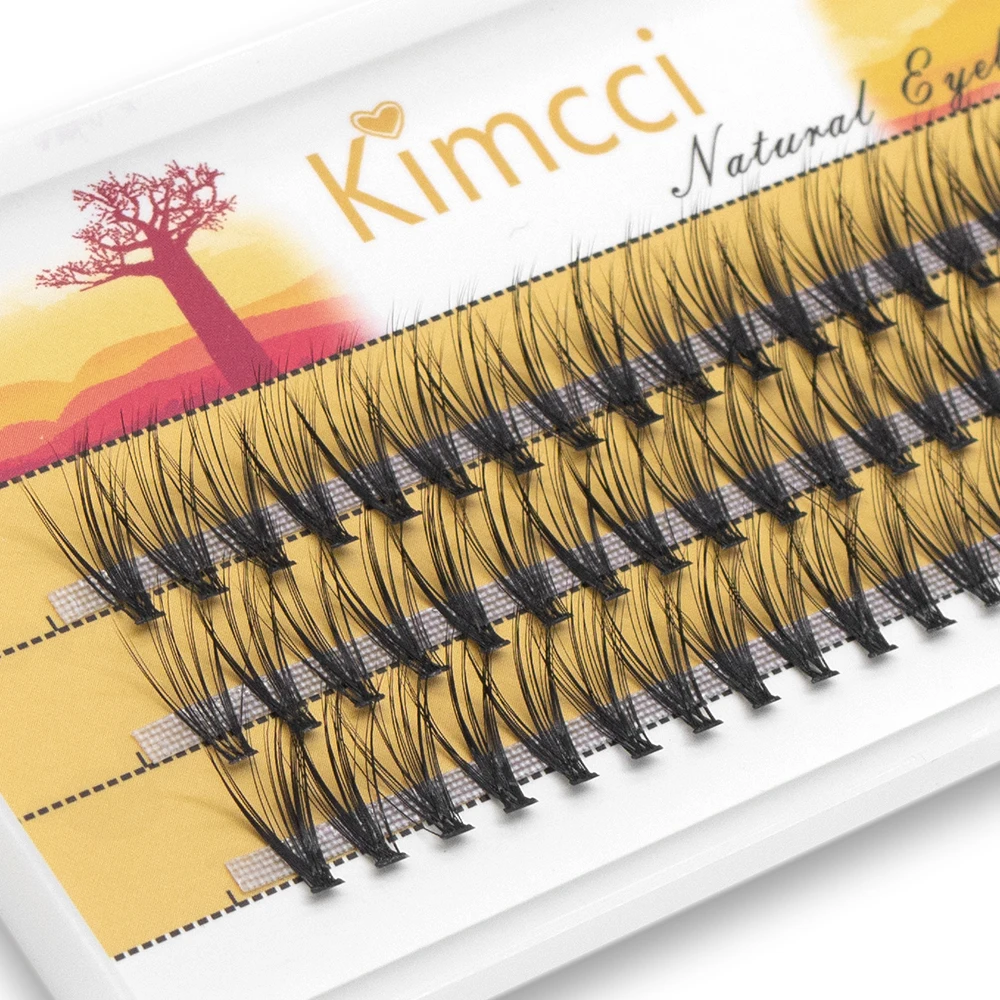 Kimcci Super Bundles 20P Mink Individual Eyelash Extension False 20D Russian Volume Cluster Lashes Natural Faux Makeup Eyelashes