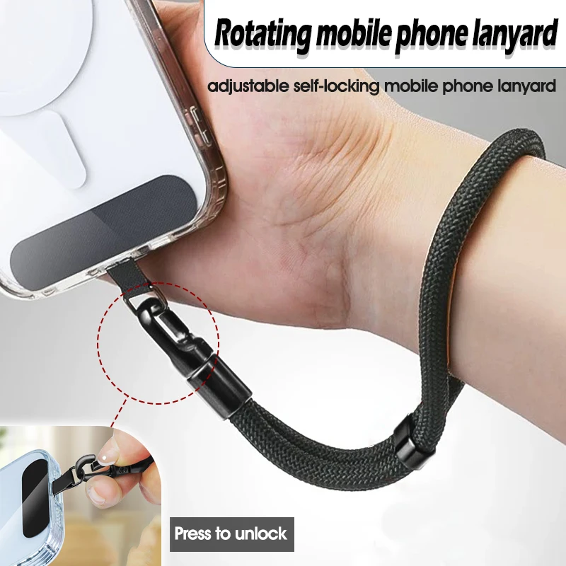 

Регулируемый ремешок для мобильного телефона с защитой от потери телефона 360° ° Ремешок для телефона Spinner с проставкой и шайбой, аксессуары для телефона