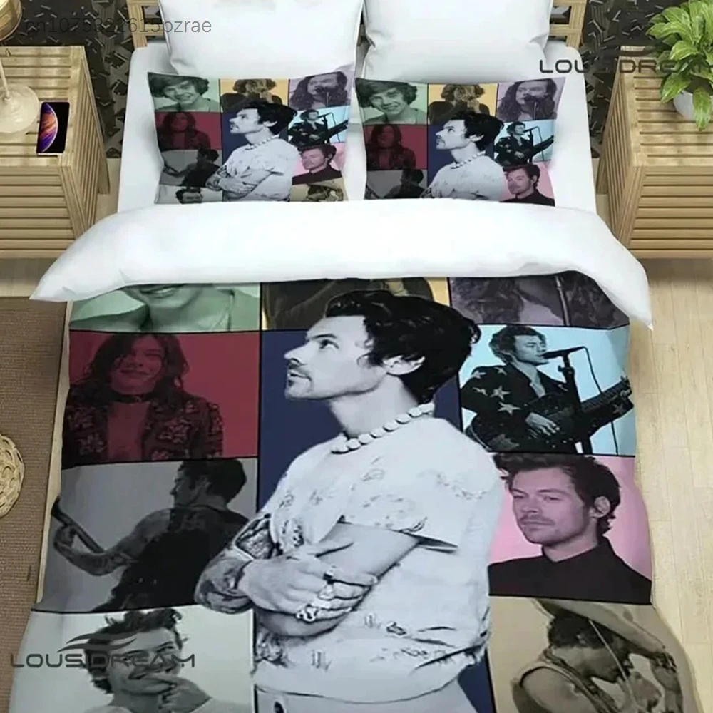 Singer H-Harry-Styles Bedding Sets Exquisite Bed Supplies Set Duvet Cover Bed Comforter Set Bedding Set Luxury Birthday Gift