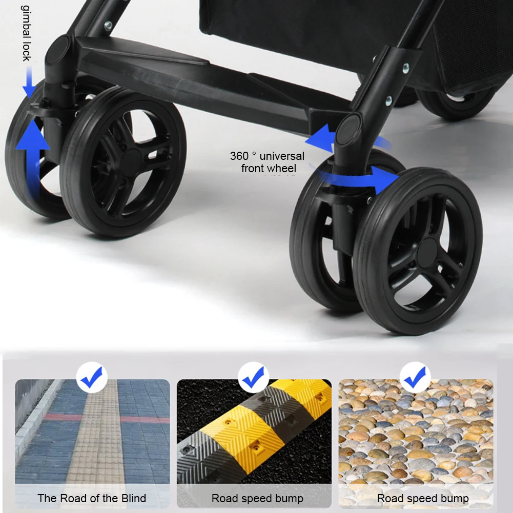 عربة تسوق قابلة للطي متعددة الوظائف قابلة للطي عربة بقالة سلة قابلة للإزالة عربة التسوق الشخصية للتخييم في النزهة