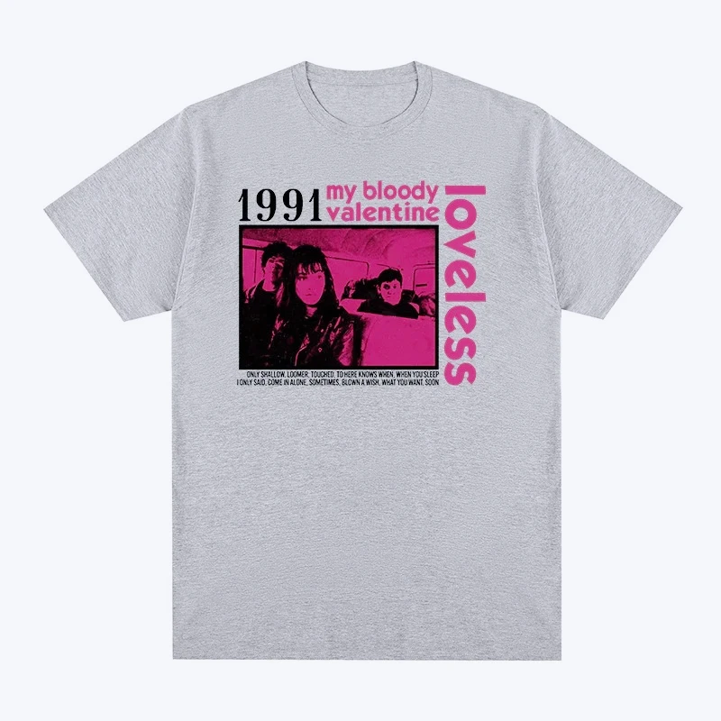 My Bloody Valentine Loveless Original Artwork 1991 T-shirt Slowdive Men Woemn T-shirt New Fashion Short Sleeves  Tee Tops