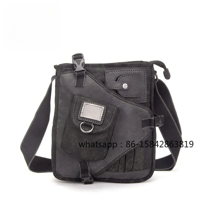 Outdoor Large Capacity Single Shoulder Bag Canvas Bag Crossbody Casual IPad/School Bag