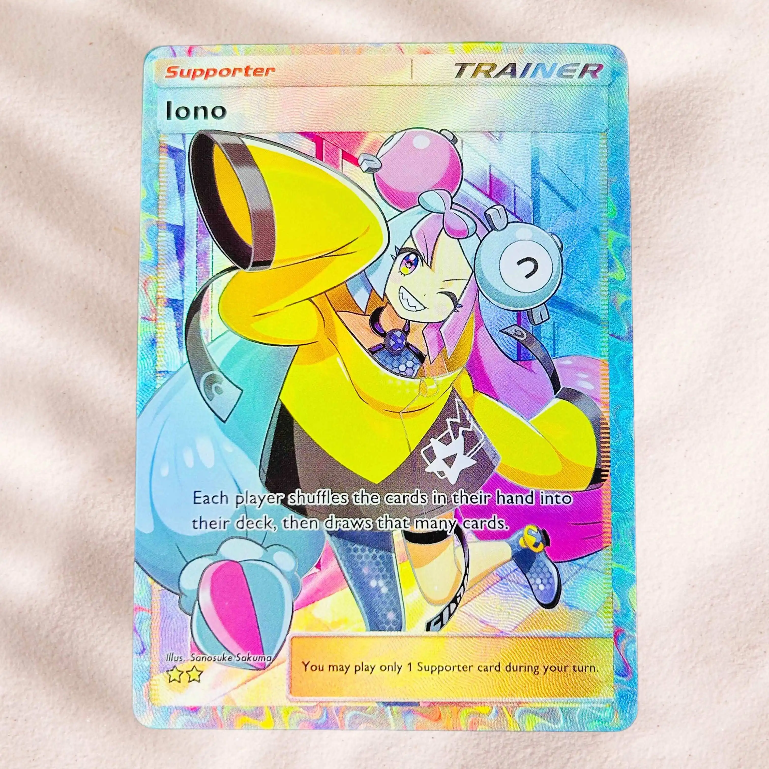 DIY Pokemon Meowscarada ex Holographic Texture English Version Premium Anime Collection Card Perfect Condition - view 2