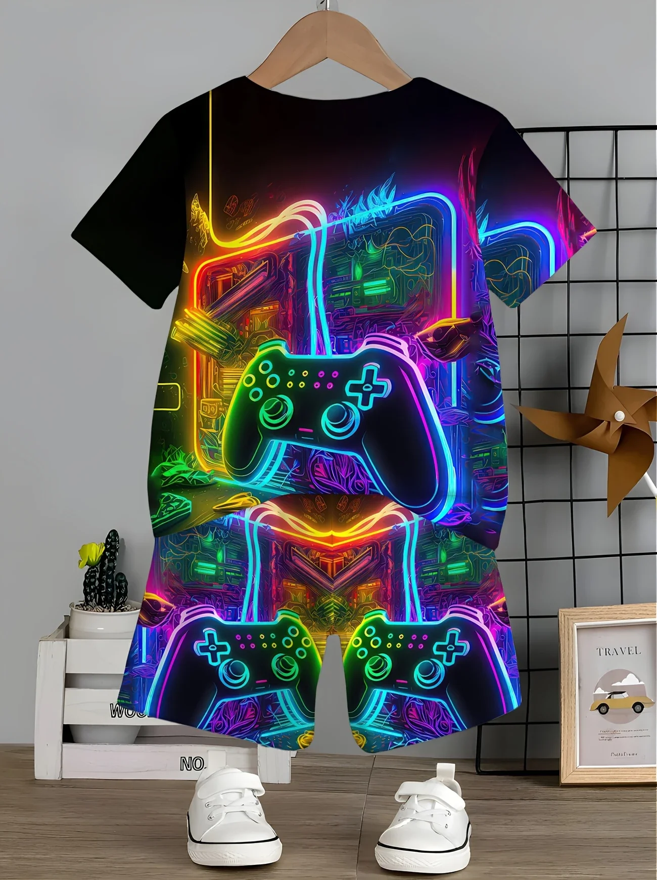 2025 Comfortable Casual Clothing 3D Printed Casual Clothing Set - Short Sleeve T-shirt and Shorts Combination Cool Graphic Style