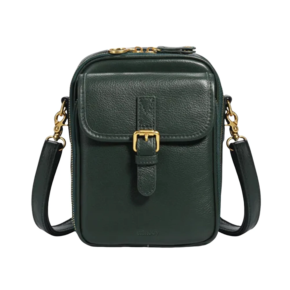 

Leather Zipper Shoulder Handbag Purse & Adjustable Removable Strap Mini Crossbody Purse Cellphone Bag Wallet Purse for Women Men