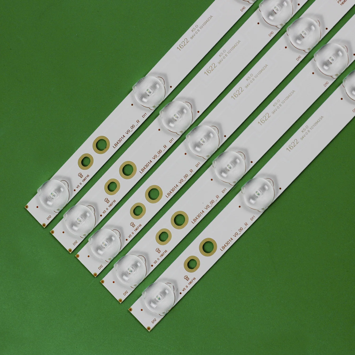 5pcs LED Streifen 12leds LB43014 V0_00 für Philips 43 \