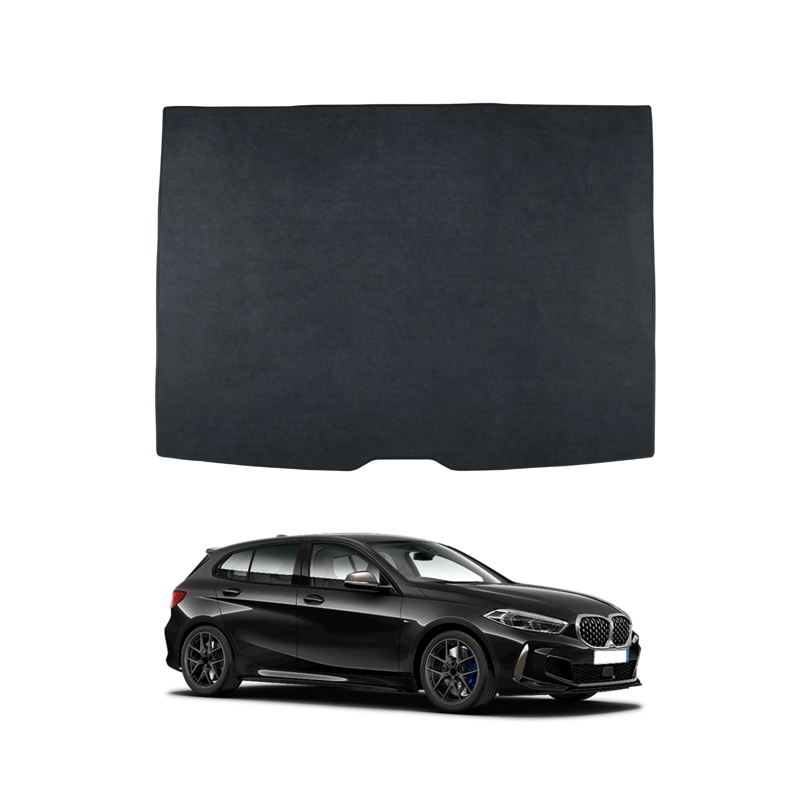 

Для BMW 1 серии F40 2020 2021 2022 2023, фланелевая задняя накладка на багажник, аксессуары, антигрязный коврик для багажника, декоративная наклейка