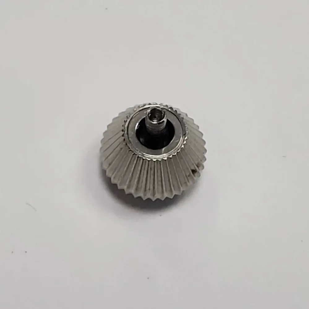 Accesorio de corona de reloj de acero inoxidable para movimiento manual Hui ST 6497/6498 Compatible con corazón de núcleo 1,2