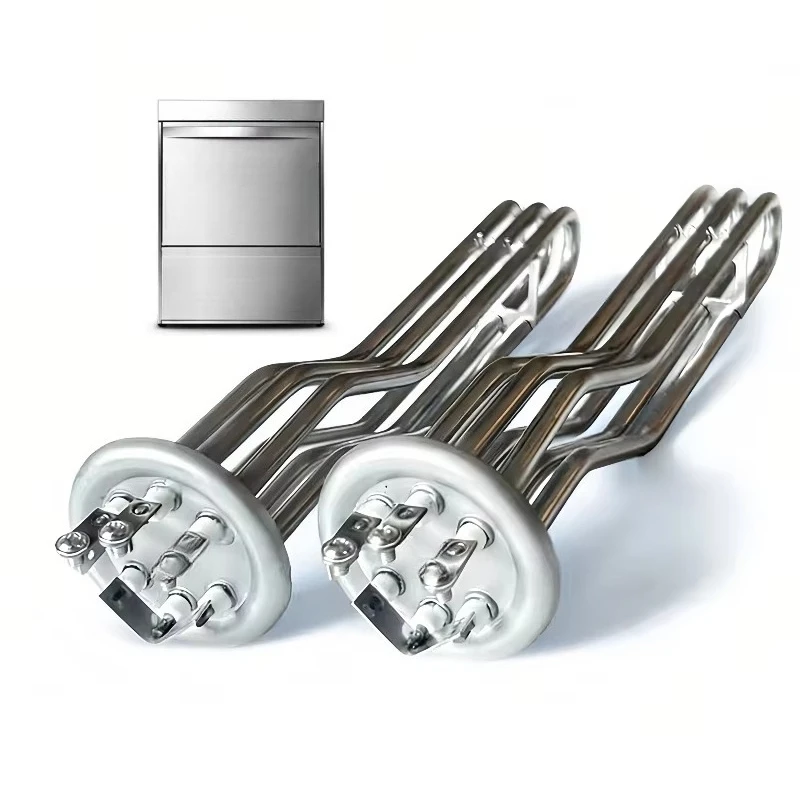 9KW Flush Tank Elements Dishwasher Accessories Immersion Heating Elements Flange Heaters