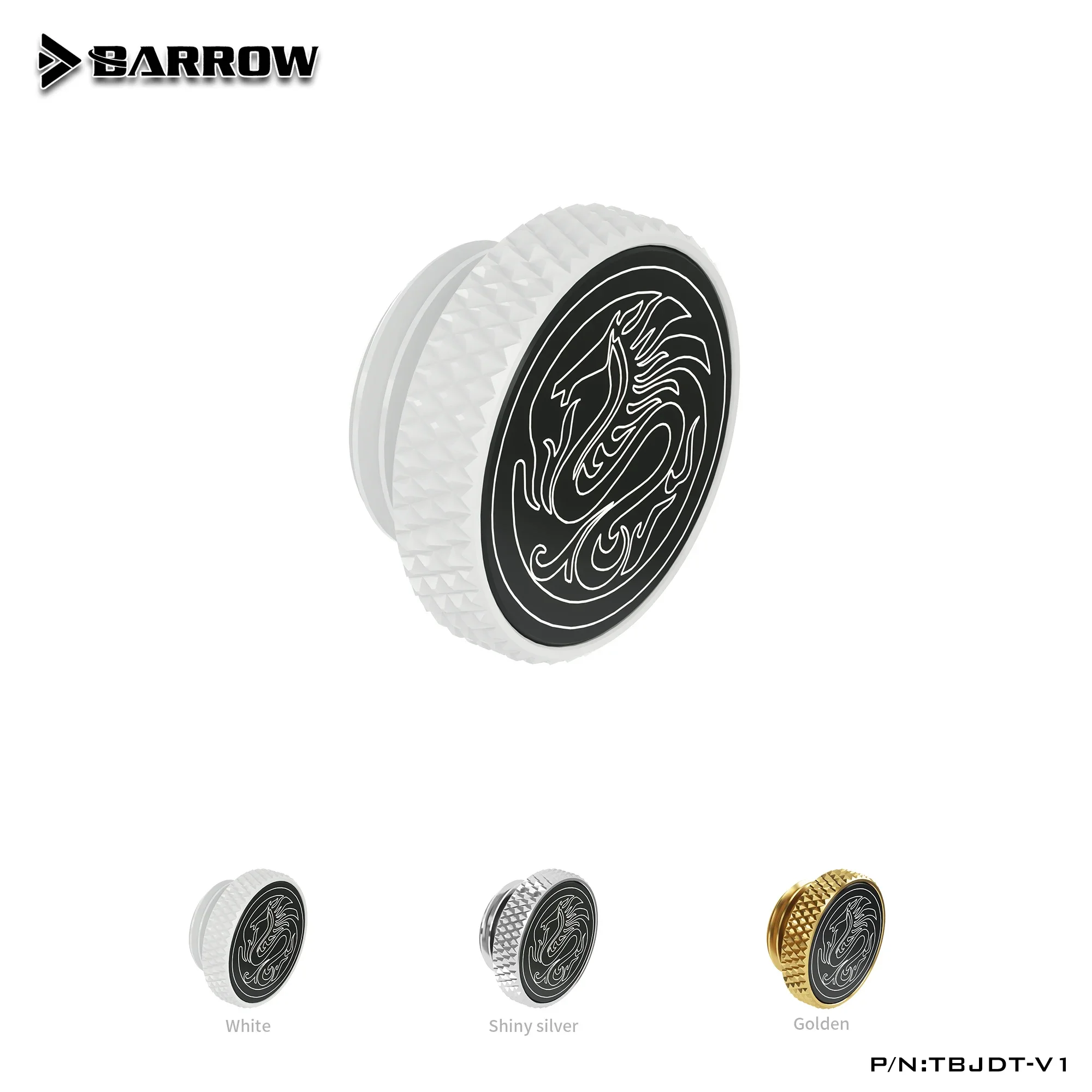 

Barrow TBJDT-V1 G1/4" Plug,Special Edition Hand Tighten Water Stop,White Black Silver Gold,Water Cooling Fitting