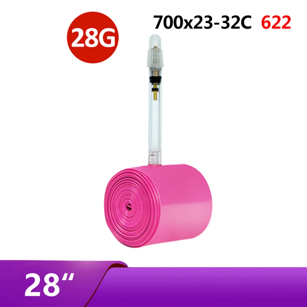 For Road Bike High Performance Tube 28g Inner Tube For Downhill Safety 700C X 26C Thinkrider Visible Valve Core