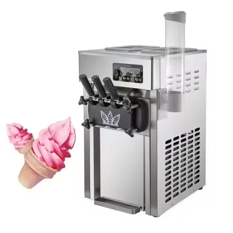 Professional  Commercial  Small  Stainless Steel  Soft Ice Cream Parlour Maker Machine Ice Cream Maker in Germany