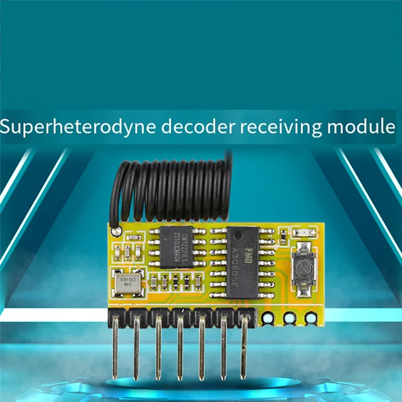 

A92Z 315Mhz 8CH Superheterodyne Receiving Module Withdecoding 8-Way Control Fordoor Access Wireless Signal Receiver