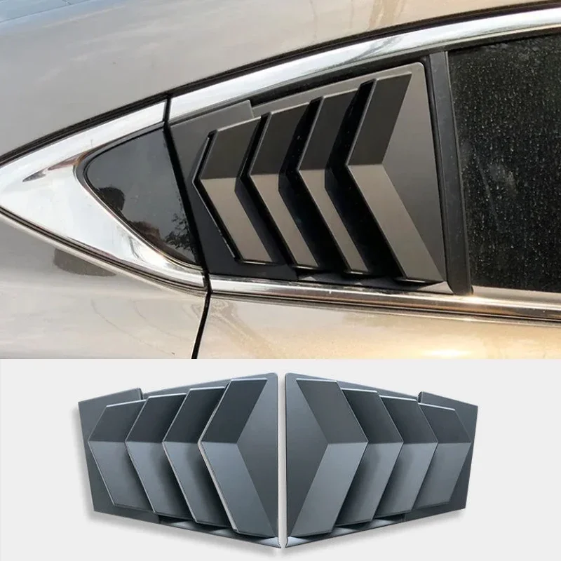 

Window Louver for Mazda 6 ATENZA 2020 21 Side Vent Trim Gloss Black Car Rear Window Shutter Cover Trim Accessories