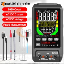 ZL116 Smart  Multimetro Voltage Tester Current Capacitance Ohm NCV Temp Hz Auto Range Electrical Instrument USB Charge