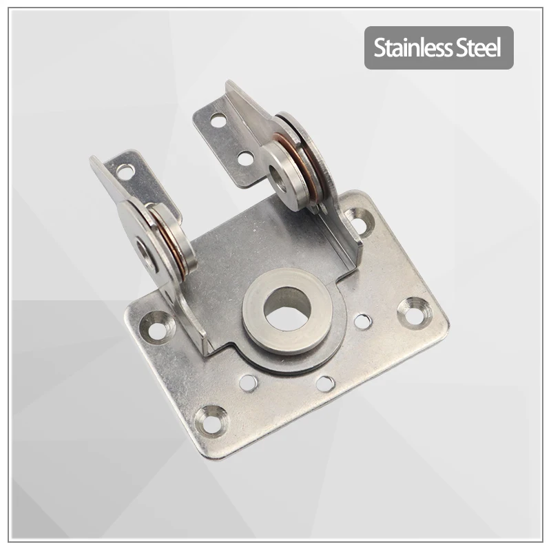 304 Stainless Steel Dual Axis Torque Hinge With Arbitrary Stop Industrial Instrument Display Screen Damping Hinge