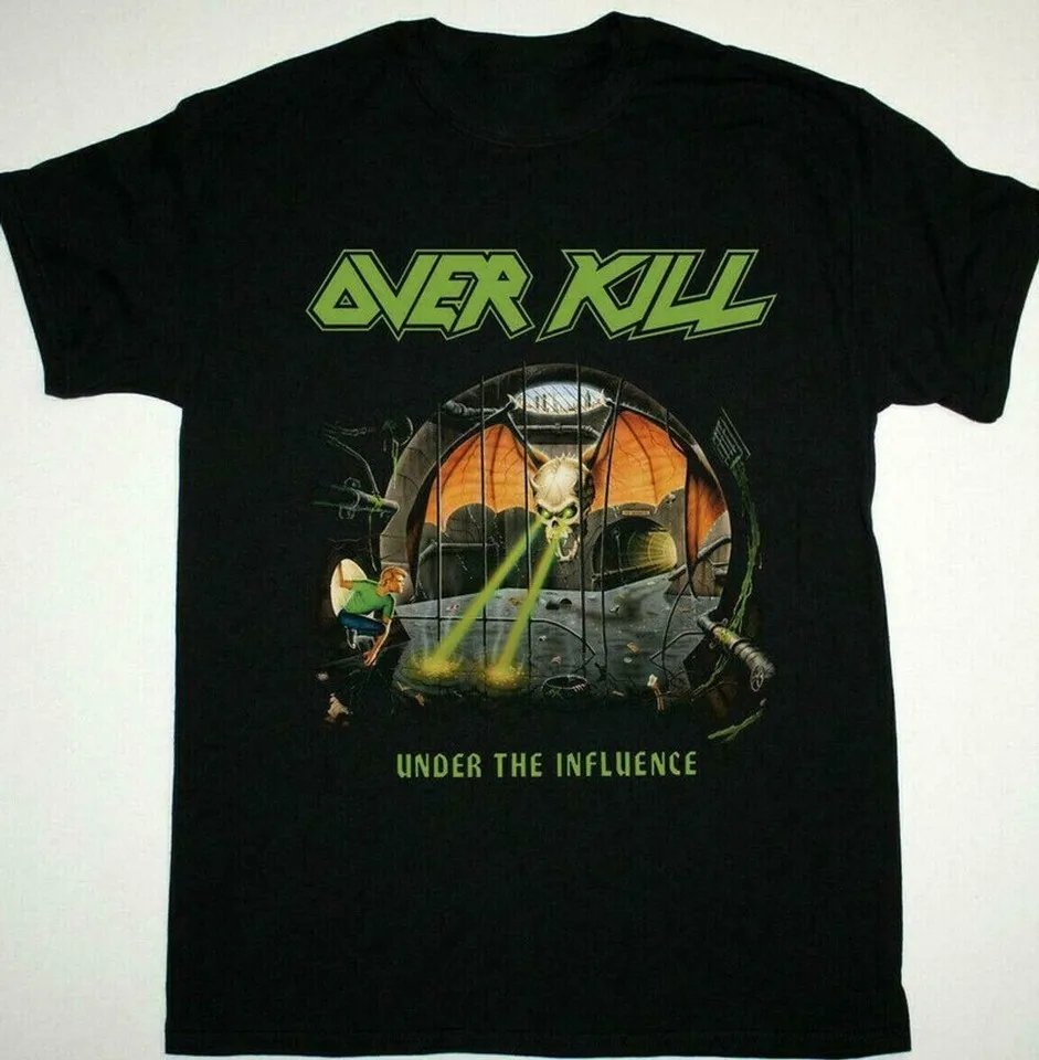 Overkill Under The Influence Heavy Cotton Black S-234XL Unisex T-Shirt KN