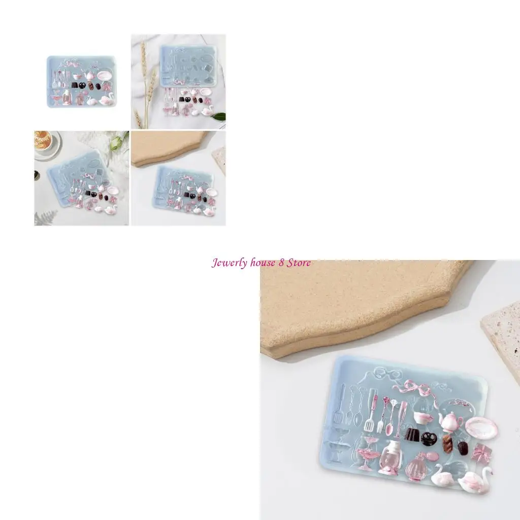 

Nails Art Template Moulds Dessert Theme Silicone Texture for Nails Decorations