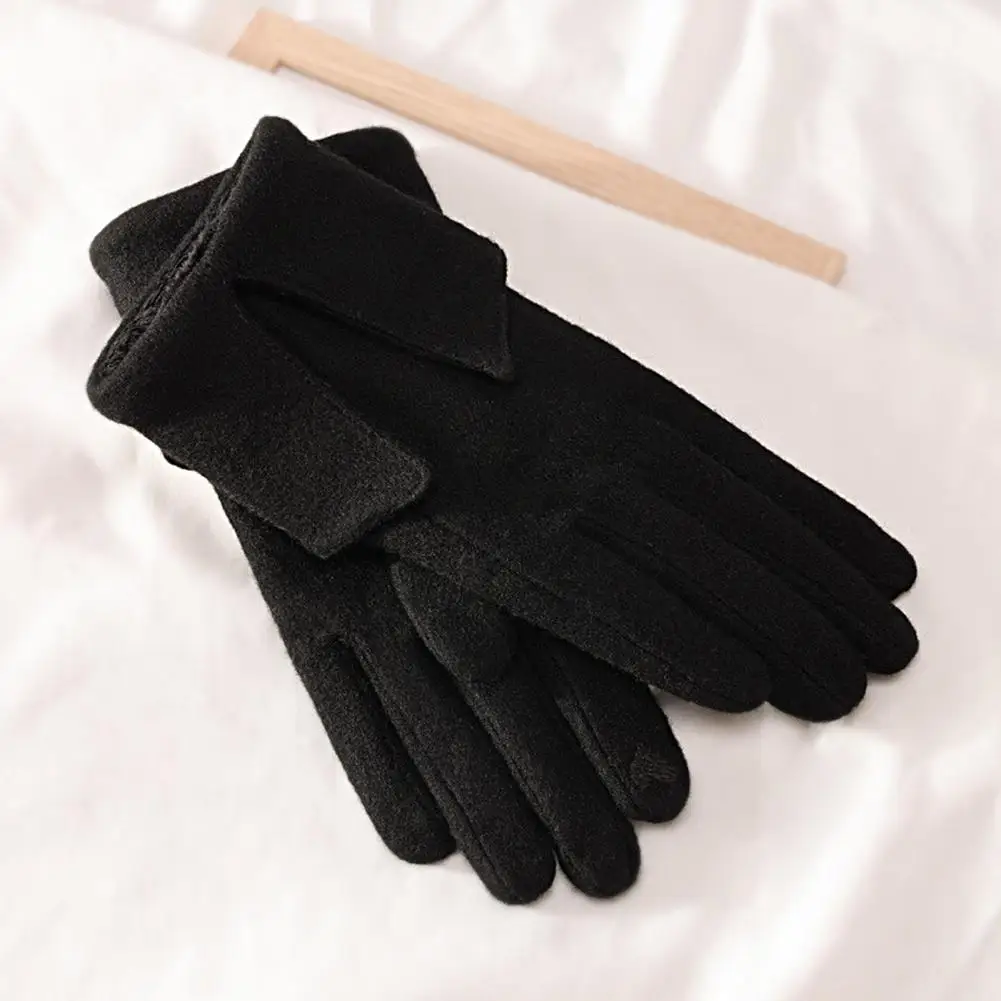 Winter 1 Pair Practical Fine Stitching Gloves Female Ladies Gloves for Daily Wear