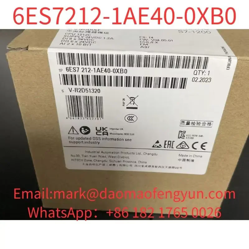 6ES7212-1AE40-0XB0 Brand New, SIMATIC S7-1200, CPU 1212C, compact CPU