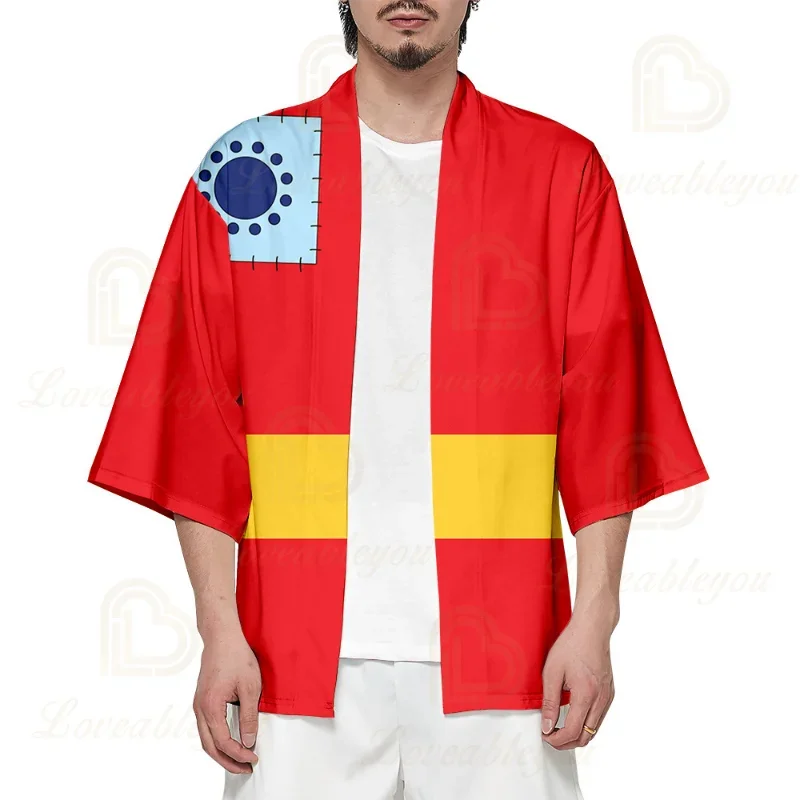 Anime One Piece Wano Country Kimono płaszcz Zoro-juurou kostiumy Cosplay Haori dorośli dzieci chłopcy sweter kurtka piżama