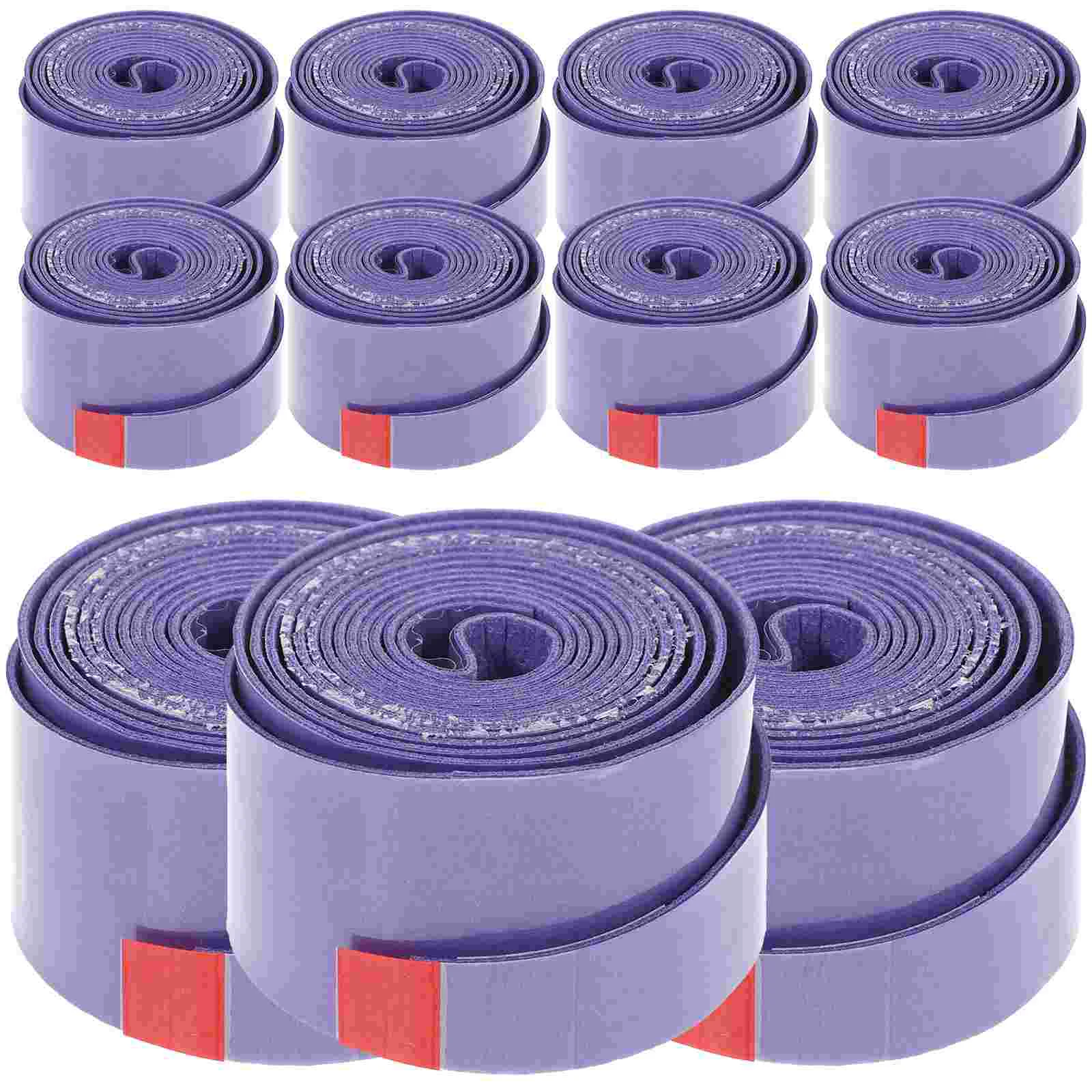 60 Pcs Badminton Racket Glue Elastic Grip Tapes Non-slip Tennis Grasp for Perforated Overgrips Pu Anti-skid Anti-slip