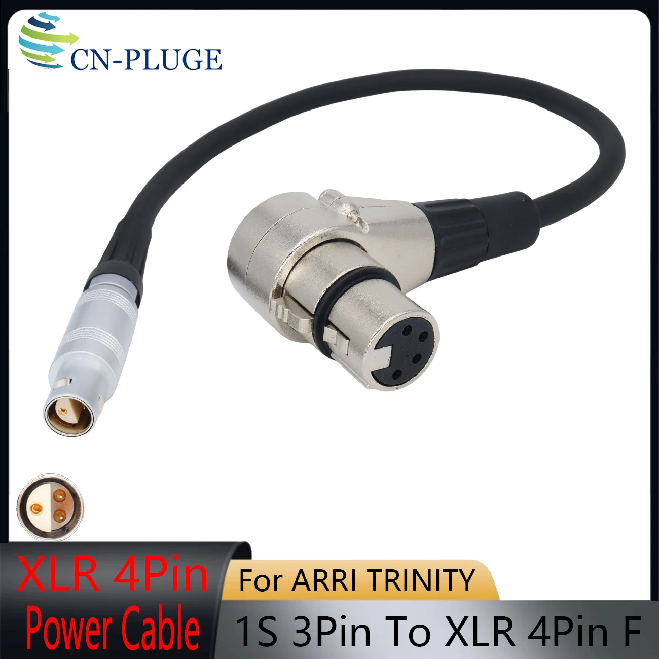 ARRI TRINITY 1S 3Pin Power Supply to Sony CineAlta Venice 2/Venice B/F55/F5/Canon C400/C50/0C700 /Blackmagic Camera Power Cable