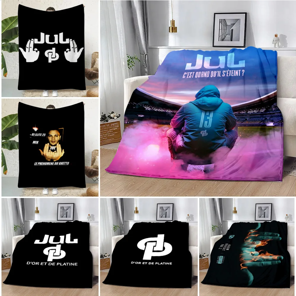 Rapper JuL C\'est Pas Des Lol Printed Blanket Picnic Blankets Warm Blanket Soft and Comfortable Blanket Home Travel Birthday Gift