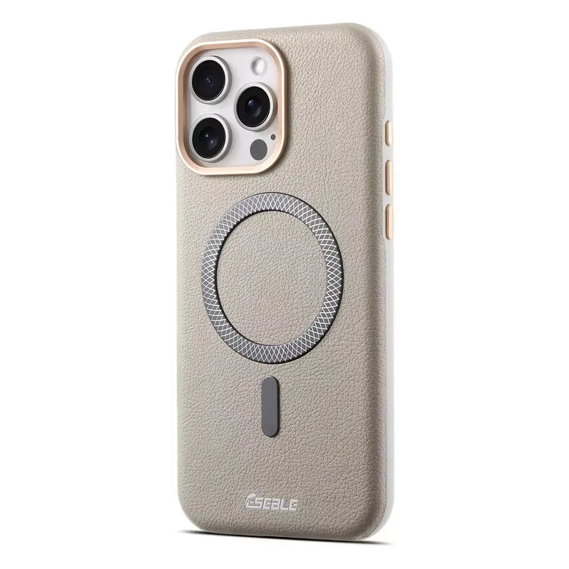

Luxury PU Leather Magnetic For Magsafe Phone Case For iPhone 13 14 15 16 17 Pro Max 16 Plus wireless charging shockproof Cover