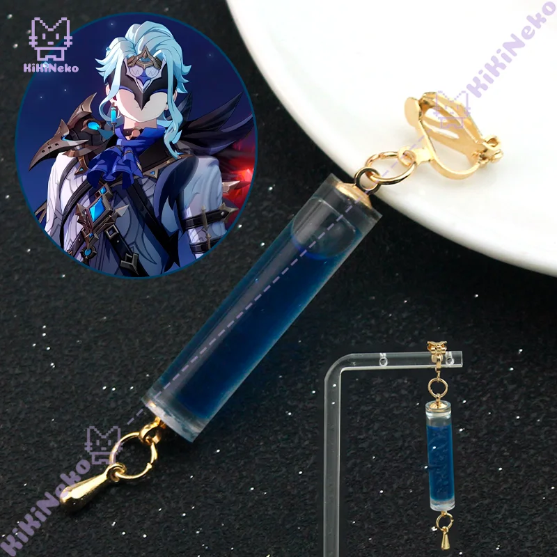 게임 원신 임팩트 닥터 일 도토레 코스프레 소품 귀걸이 잔딕 의상 액세서리 할로윈 파티 성인 남성용