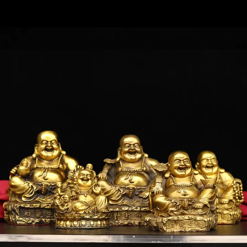 

Brass Home Decor Maitreya Buddha Office Decoration Metal Craft Hall Decoration One Piece Dropshipping Practical