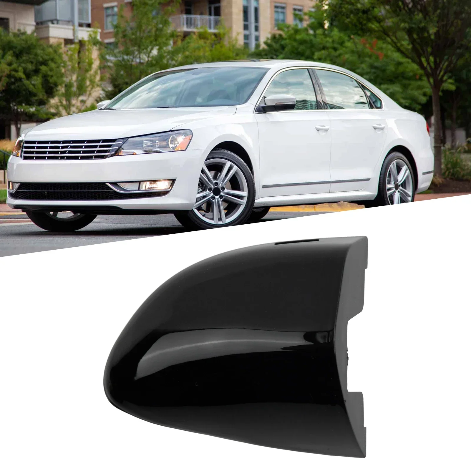 car Door Handle Cap Driver Side Exterior Left Black Durable For CC 2009-2017 For Passat 2006-2011 1K8837879 3C0837879 3C0837880