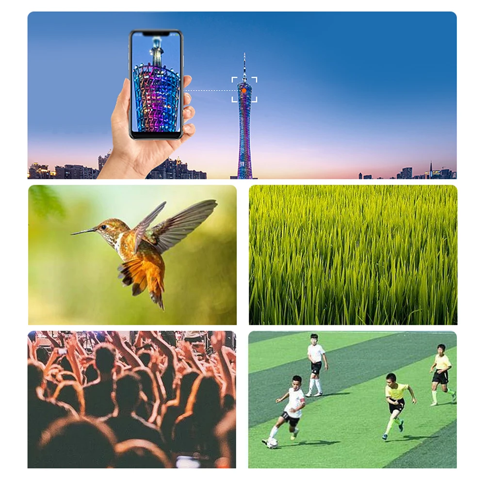 WiFi Digital Telescope 70X Large Aperture Objective Lens 2MP Photos Videos Mobile-detective Crosshairs Positioning Telescope